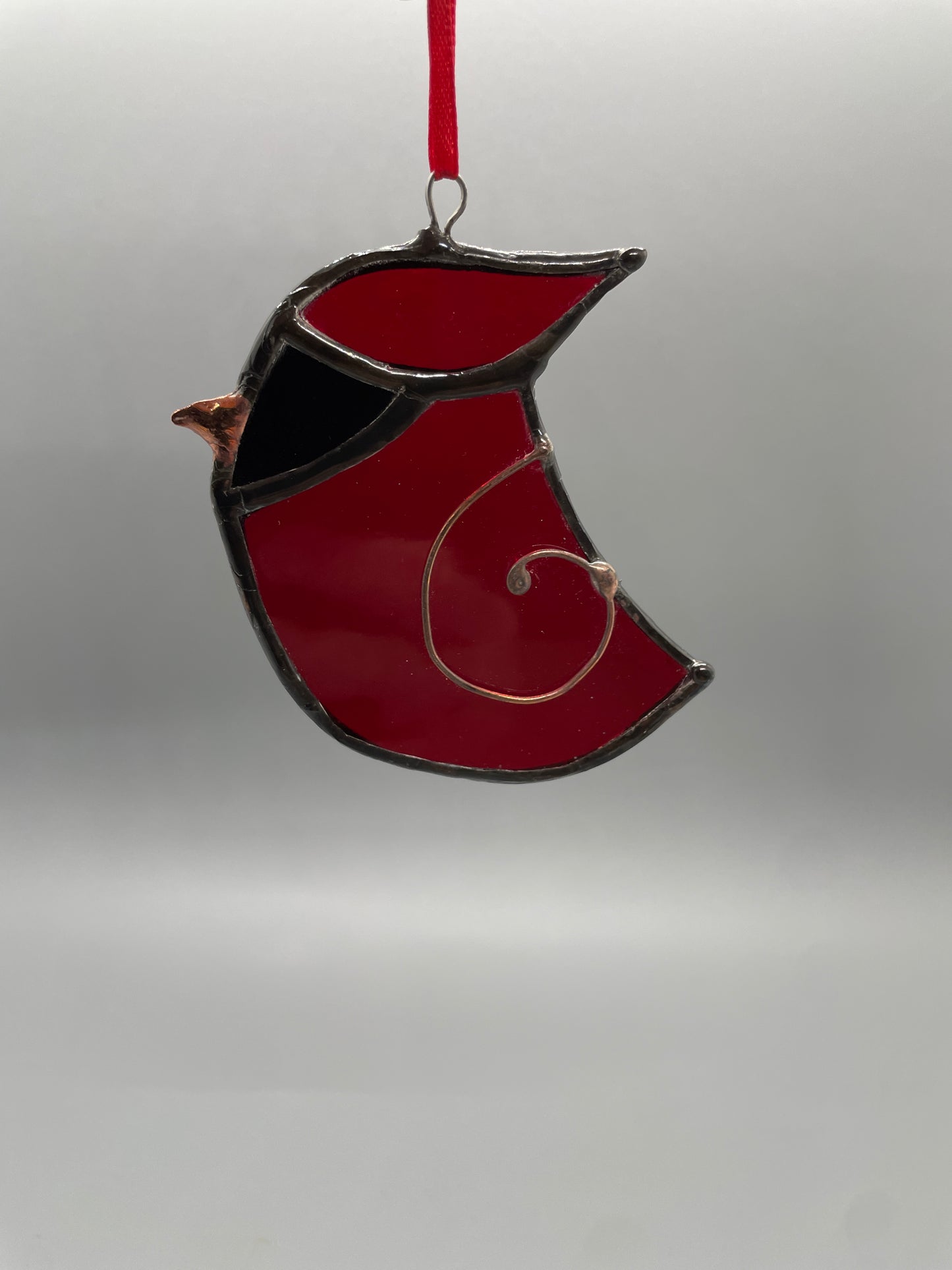Cardinal Stained Glass Ornament