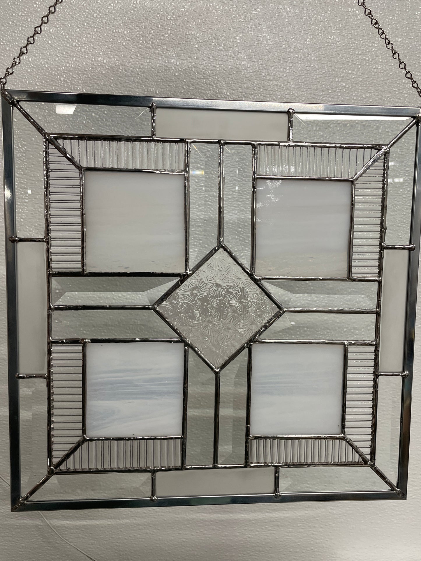 Geometric Stained Glass Suncatcher