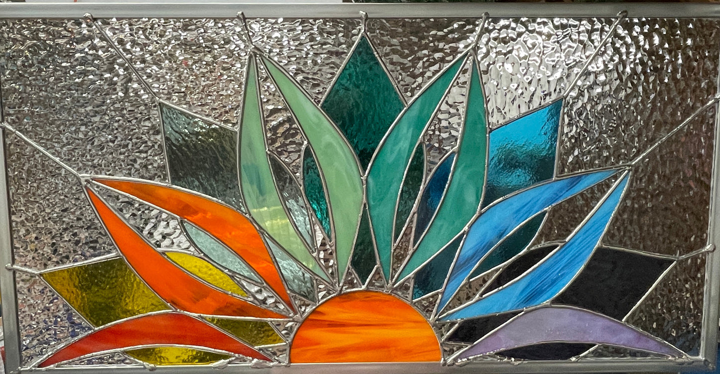 Colorful Sunset-Stained Glass Commission