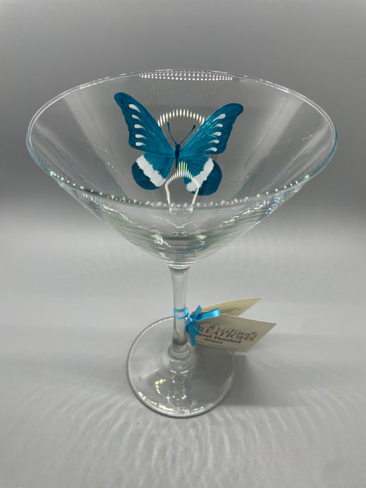 Turquoise Butterfly Martini